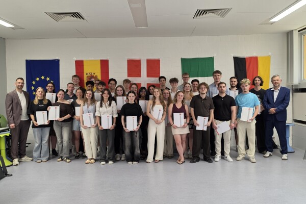 Gruppenfoto der Teilnehmenden am Erasmus+ Programm