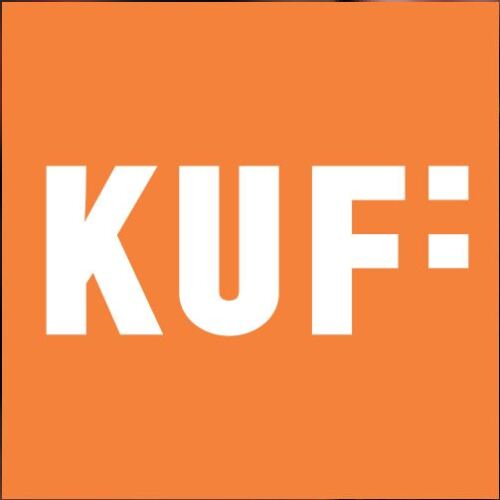 © Amt für Kultur und Freizeit Das KUF Logo besteht aus den weißen Buchstaben KUF mit orangener Hintergrund © Amt für Kultur und Freizeit