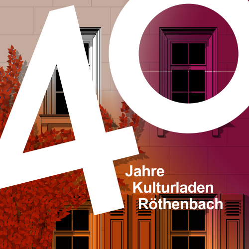 Eine Grafik zeigt eine große 40 vor einem efeubewachsenem Sandsteingebäude