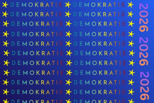 Lange Nacht der Demokratie Schriftzug
