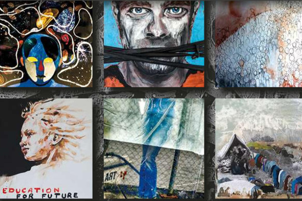 Großflächenplakat zu Pictures for the Human Rights - Openair-Ausstellung Nürnberg vom 09.12.2026 bis Juli 2026