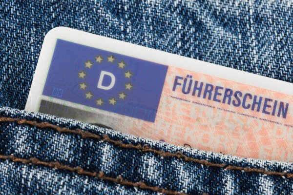 Führerschein in Hosentasche