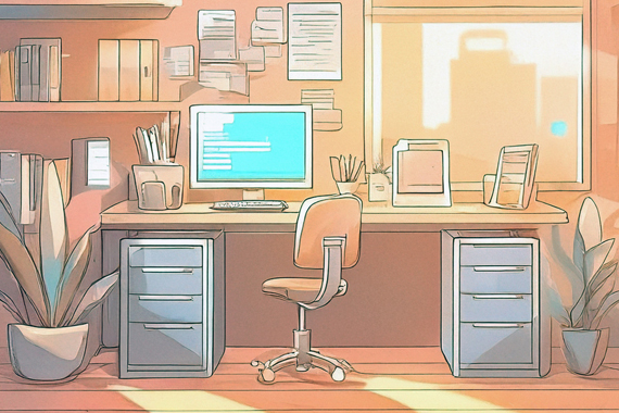 Kachel des Wahlamts zu Stellenangeboten, Praktika und Ehrenämtern, erstellt mit KI