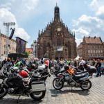 Motorradgottesdienst auf dem Hauptmarkt