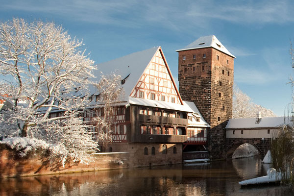 Der Nürnberger Weinstadel im Winter