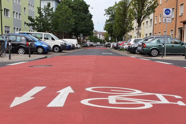 Fahrradstraße in der Wilhelm-Spaeth-Straße