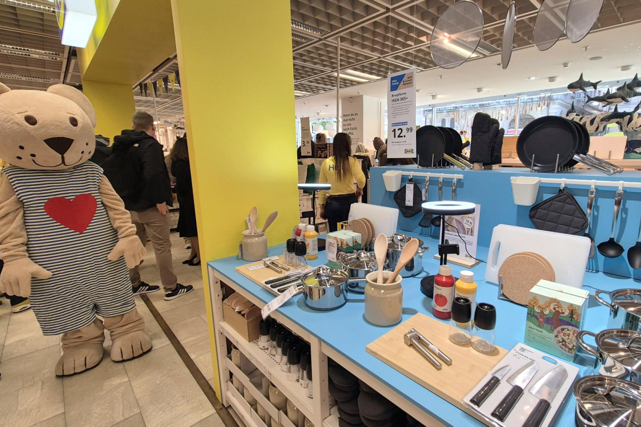 Bild © Heike Bauer / Stadt Nürnberg IKEA-Pop-up-Store im ehemaligen Kaufhof., Bild © Heike Bauer / Stadt Nürnberg