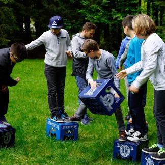 ( Bild: Monika Gropper / Stadt Nürnberg ) Schullanheim der 5d in Fichtelberg