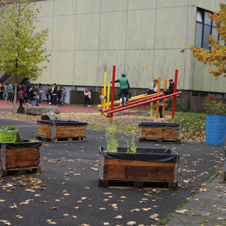 ( Bild: Monika Gropper / Stadt Nürnberg ) Der Schulgarten im Herbst