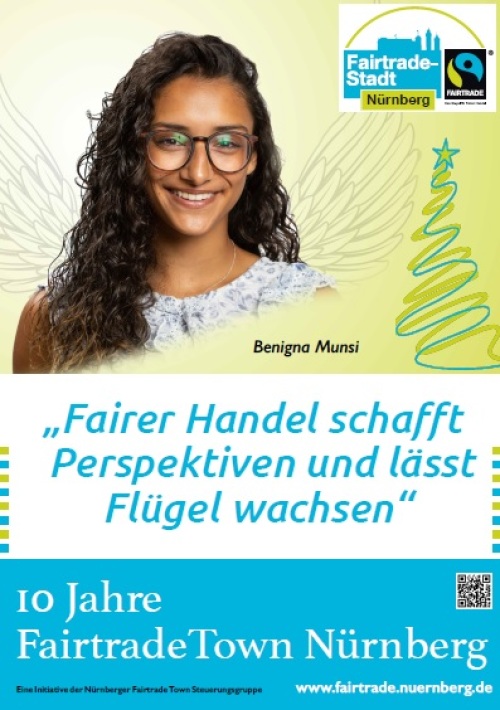 Fairtradetown Plakat Weihnachten 2020 © Christine Dierenbach Stadt Nürnberg / Brigitte Hanek-Ures