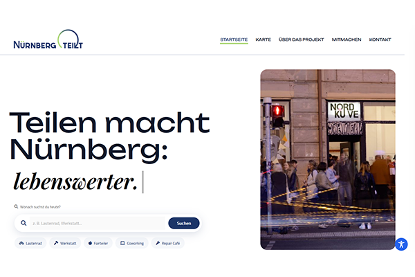 Nürnberg teilt die Plattform fürs teilen