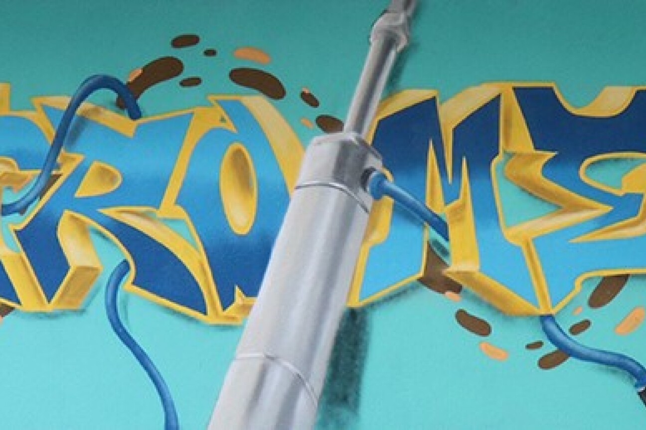 Bild © Wurst; Andreas Das neue Graffiti am Eingang der B1, Bild © Wurst; Andreas