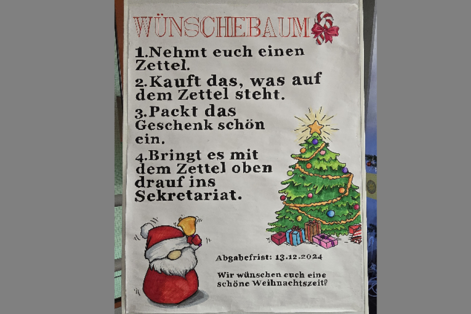 So funktioniert die Wunscherfüllung, Bild © Berufliche Schule 4 / Stadt Nürnberg