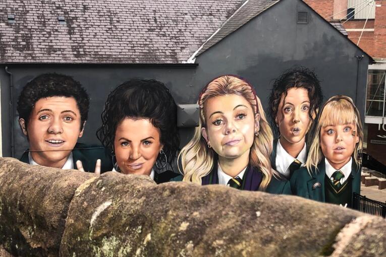 Mural Derry Girls