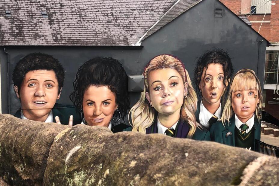 Mural Derry Girls, Bild © Tina Arnold