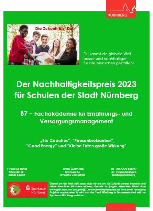 Nachhaltigkeitspreis 2023 © Stadt Nürnberg