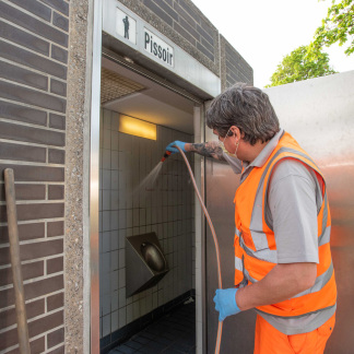 ( Bild: Christine Dierenbach / Amt für Kommunikation und Stadtmarketing ) : Jürgen Sindel und seine sechs Kollegen vom Sör-Bereitschaftsdienst