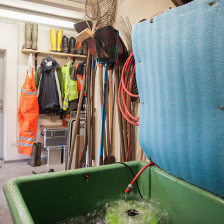 ( Bild: Christine Dierenbach / Stadt Nürnberg ) Das Lager der Gewässeraufsicht.