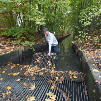 ( Bild: Christine Dierenbach / Stadt Nürnberg ) Der Kanal entwässert den Großen Dutzendteich und muss teils vi