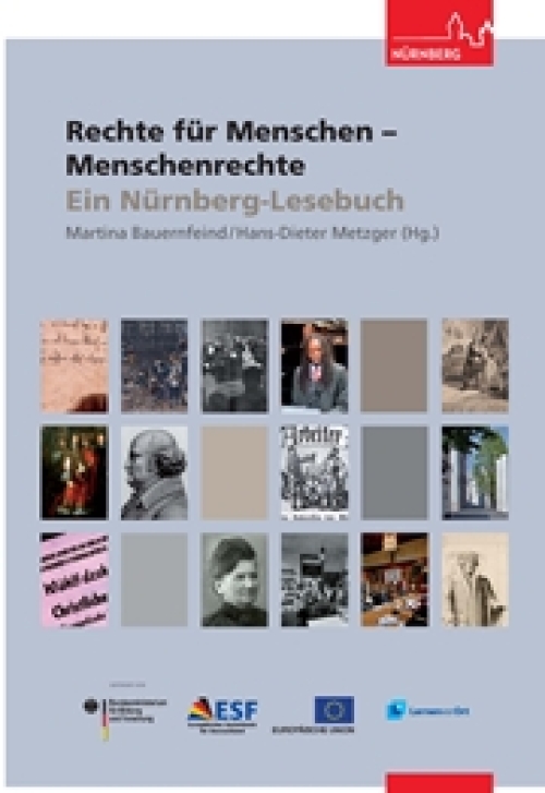 Titelseite des Nürnberg-Lesebuchs Rechte für Menschen - Menschenrechte © Stadt Nürnberg, Bildungsbüro