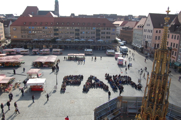 FAIR Flashmob am Hauptmarkt