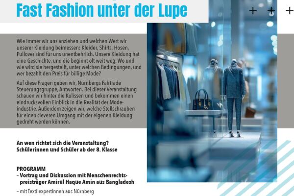 Global Learning - Save the DateKleidung mit Köpfchen - fast Fashion unter der Lupe