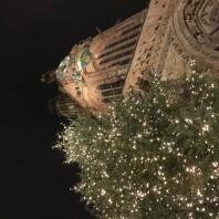 Die Frauenkirche, weihnachtlich geschmückt während des Christkindlesmarkts