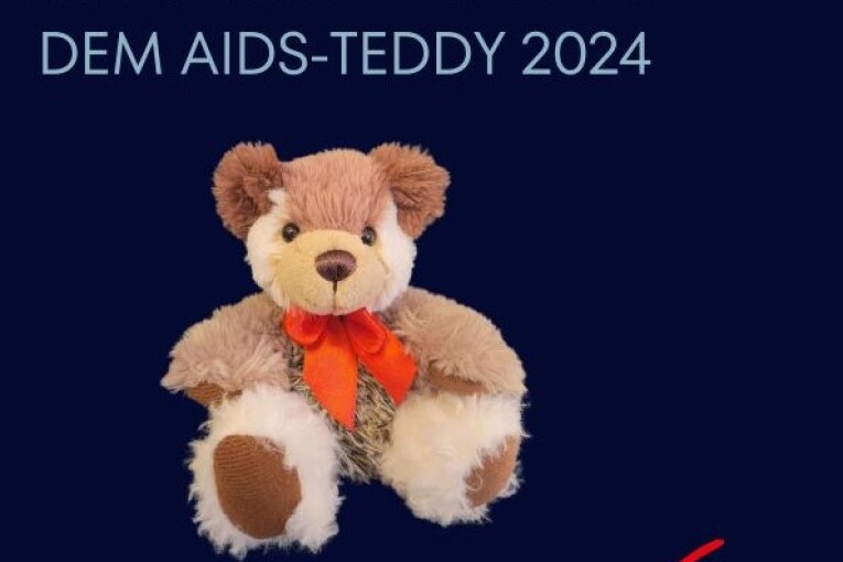 Teddy des Welt Aids-Tags 2024