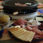 Raclette mit Schinken