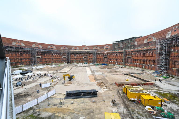 Beginn Baumaßnahme Innenhof der Kongresshalle