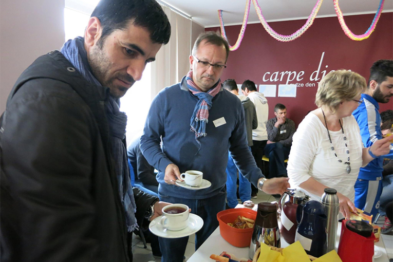 Kulturlotsen besuchen Geflüchtete in Boxdorf