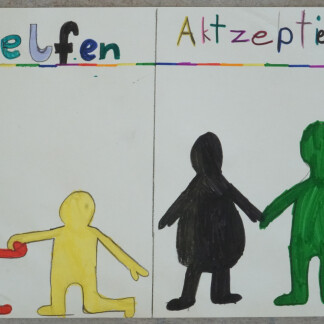 ( Bild: Kulturladen Loni-Übler-Haus / Kulturladen Loni-Übler-Haus ) Mensch ist Mensch! Wir halten zusammen!