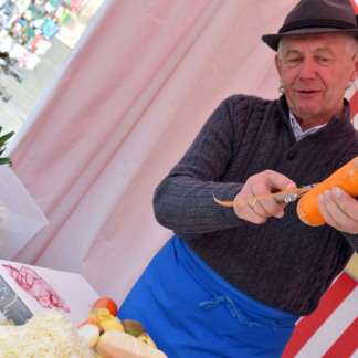 Händler auf dem Nürnberger Ostermarkt