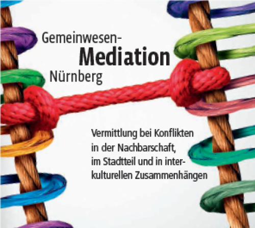 Mediation Flyer vorne © Stabstelle Menschenrechtsbüro / Stadt Nürnberg