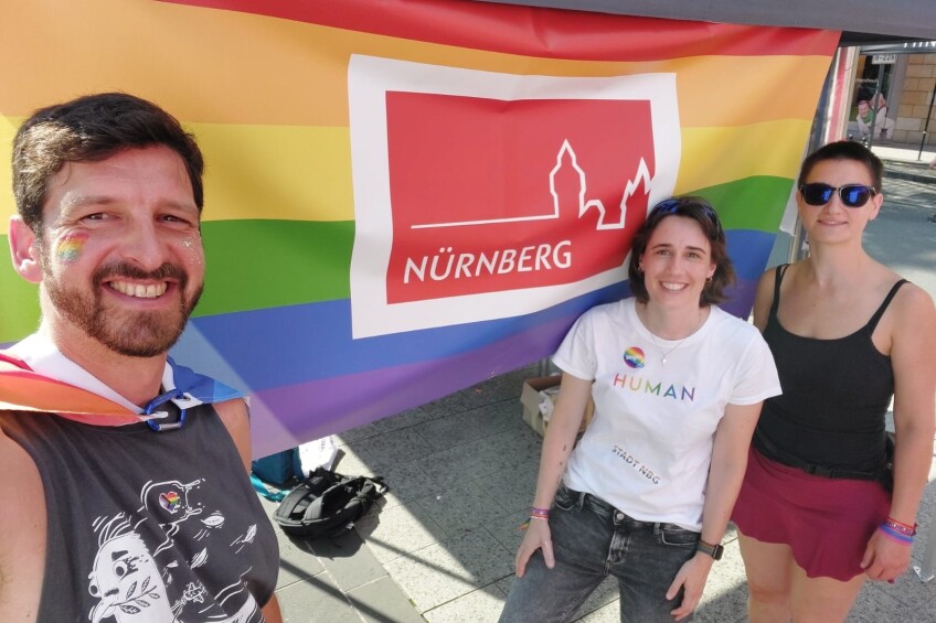 CSD-Infostand Stadt Nürnberg, Bild © Stadt Nürnberg, Roland Maas