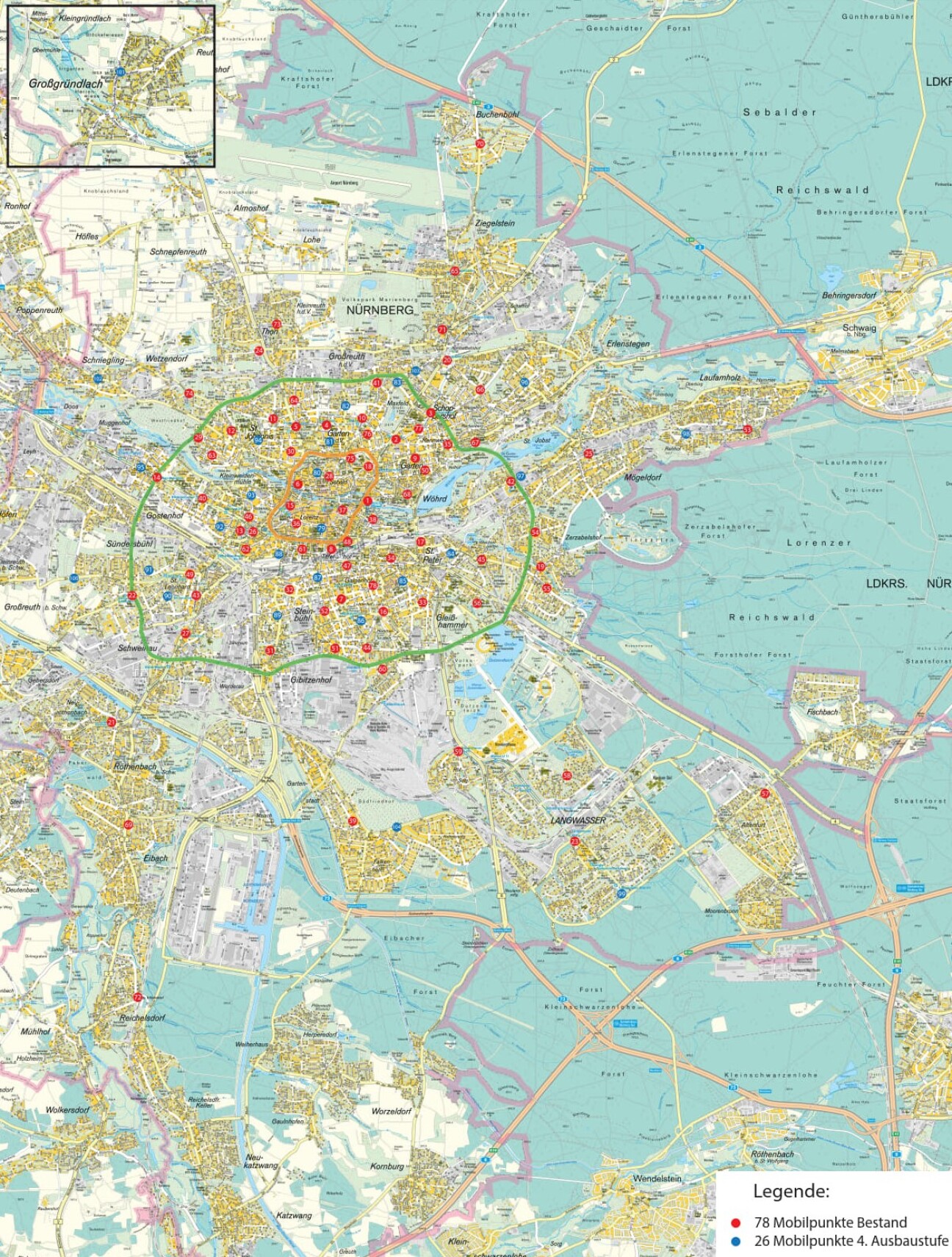 Mobilpunkte 4. Ausbaustufe © Verkehrsplanungsamt Nürnberg