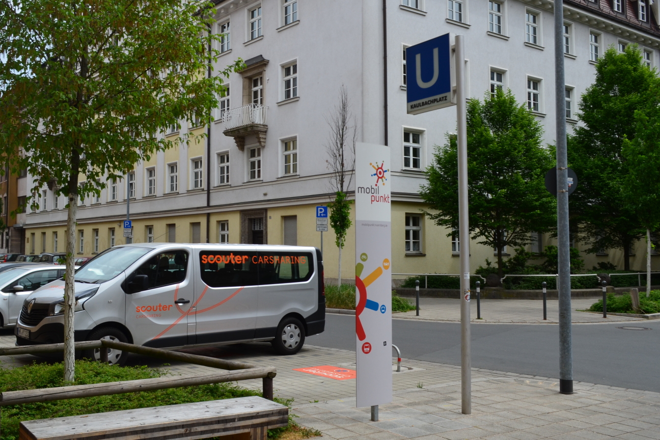 Mobilpunkt Kaulbachplatz © Verkehrsplanungsamt Nürnberg