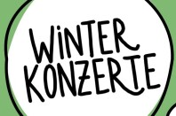 Sprechblase in Form einer Weihnachtskugel mit dem Text "Winterkonzerte"