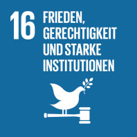 SDG 16 Frieden Gerechtigkeit starke Institutionen