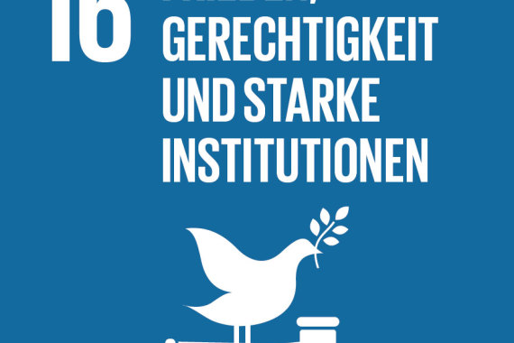 SDG 16 Frieden Gerechtigkeit starke Institutionen