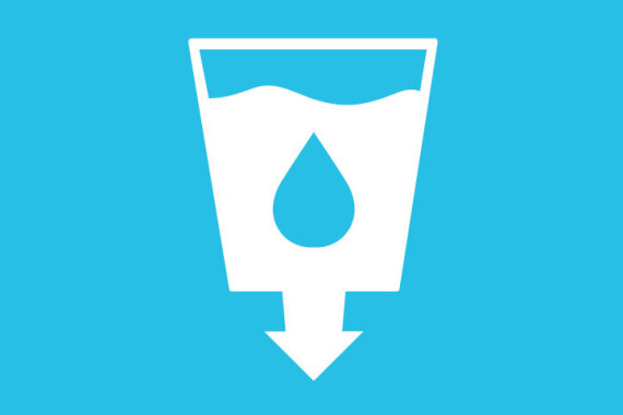 SDG 6 icon sauberes Wasser