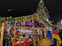 Das Nürnberger Häuschen am Weihnachtsmarkt in Braşov