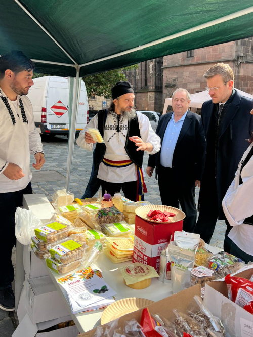 Bio-Produkte aus Braşov, Rumänien wurden im Anschluss an die Bio-Fach in der Nürnberger Altstadt angeboten.