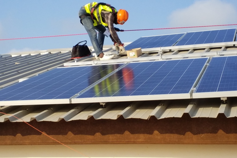 Photovoltaikanlage auf dem Hospital in Aného