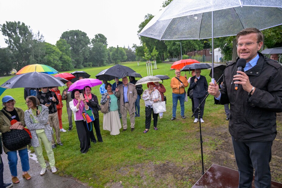 Einweihung der Bäume der Partnerstädte.auf der Wöhrder Wiese, Bild © Anestis Aslanidis