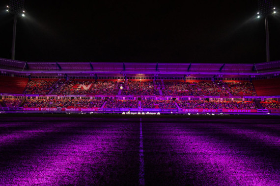 Adventssingen im Max-Morlock-Stadion.