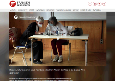 Screenshot: Video Frankenfernsehen zum Projekt "Wege in die digitale Welt"