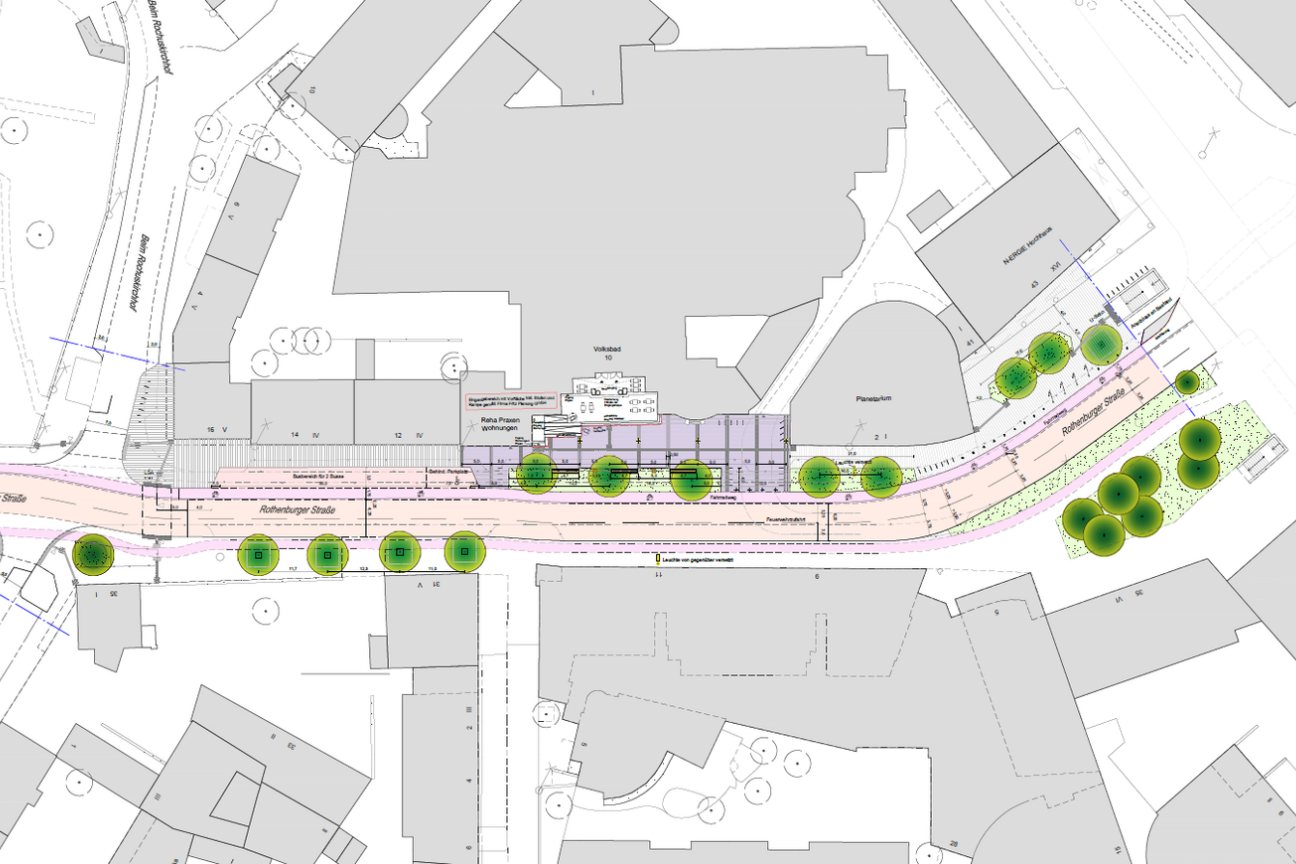 Bild © Stadt Nürnberg Umfeld Volksbad Rothenburger Straße Abschnitte 1 & 2, Bild © Stadt Nürnberg