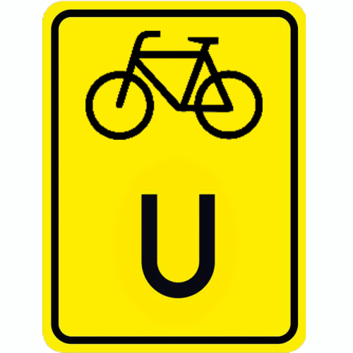 Symbol Fahrradumleitung