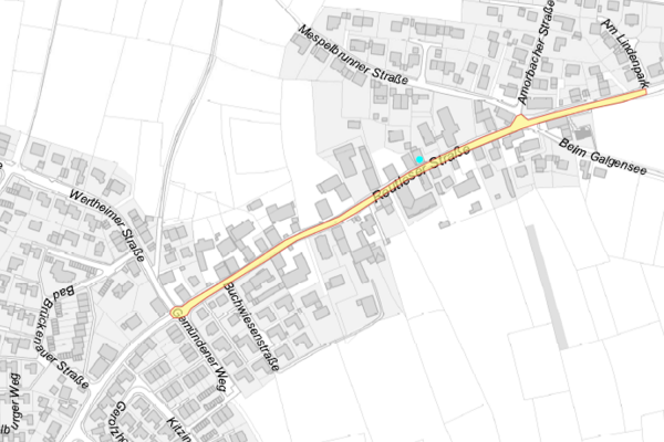 Überblick über die Baumaßnahme Reutleser Straße: Fahrbahnsanierung, Bushaltestellen, Gehwegverbreiterung